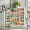 Utility Pantry Storage Cabinet White - Buylateral: Nautical Style, Laminated MDF, 3 Shelves - 2 of 4
