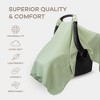 Comfy Cubs Baby Car Seat Cover - Infant Car Seat Cover for Sun with Large Size Car Seat Canopy - 3 of 4