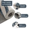 Area Rugs: Washable Non-Slip Botanical Tropical Plants Carpet, Soft Low Pile Foldable Stain Resistant Rugs for Bedroom, Home - 4 of 4
