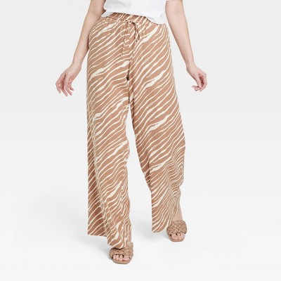 A New Day Women's Plus Size Wide Leg Linen Pants - A New Day™