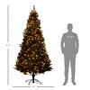FURNIinspire Artificial Trees Tall Prelit Christmas Tree Indoor Christmas Decorations For Living Room, Christmas Vibe, Black, 47.3"*47.3"*88.5" - 3 of 4