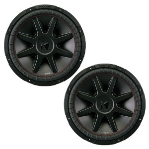Kicker CVR15 CompVR 15-Inch (380mm) Subwoofer, 4-Ohm DVC Bundle - 1 of 4