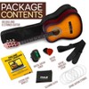 Pyle 3/4 Size 6-String Classic Acoustic Guitar with Digital Tuner & Accessory Kit - 36" Sunburst - 2 of 4