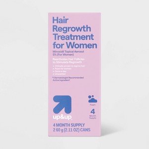 Hair Regrowth Treatment with Minoxidil 5% & Topical Aerosol for Women - 2pk/2.11oz - up&up™ - 1 of 3