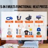 VEVOR Heat Press, 15x15in Swing Away 5 in 1 Heat Press Machine, Digital Control Multifunctional Device, Quick Heating with Safety Features, Black - 3 of 4