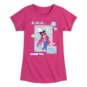 Girls' - LOL Surprise! - Outrageous Millennial Girls Fitted Short Sleeve Graphic T-Shirt - 1 of 4