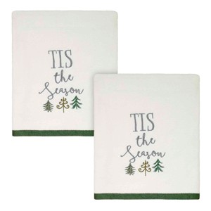 Avanti Christmas Trees 2-Pack Bath Towel Set - 1 of 3