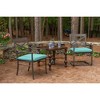 Casual Cushion Solid Sunbrella Fabric 2-Piece Indoor/Outdoor Seat Pad Cushion, 20"W x 18"L - 2 of 4