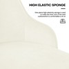 Bekrvio Swivel Barstools with Back, Counter Height, Velvet Upholstered - 3 of 4