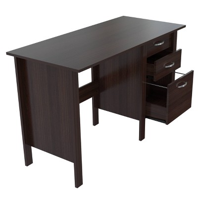 Writing Desk with 3 Drawers Espresso - Inval