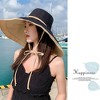 Anna-Kaci Women's Reversible Wide - Brim Sun Hat with Adjustable Chin Strap - 4 of 4