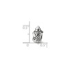 Black Bow Jewelry Sterling Silver Snowman Bead Charm - 3 of 4