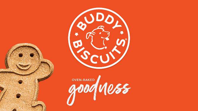 Buddy Biscuits Holiday Gingerbread Soft and Chewy Dog Treats - 6oz, 2 of 7, play video