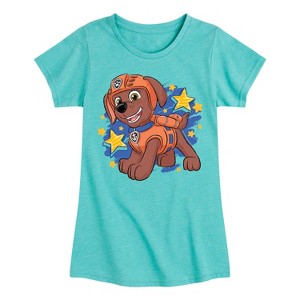 Girls' - Paw Patrol - Zuma Sketch Fitted Short Sleeve Graphic T-Shirt - 1 of 4