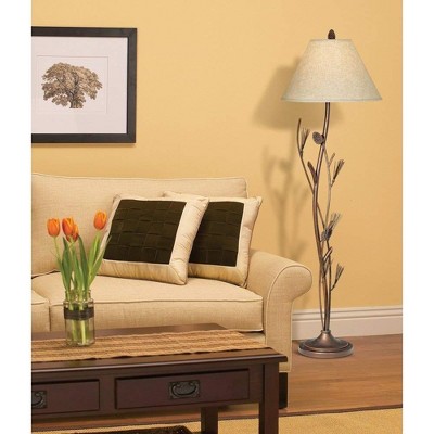 Willow Bronze 60" Iron Floor Lamp with 3-Way Switch