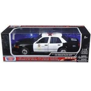 2001 Ford Crown Victoria Los Angeles Police Department LAPD Car 1/18 Diecast Car Model by Motormax - 1 of 1