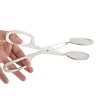 Unique Bargains Metal Kitchen Stylish Convenient Food Tongs Silver Tone 1 Pc - 4 of 4