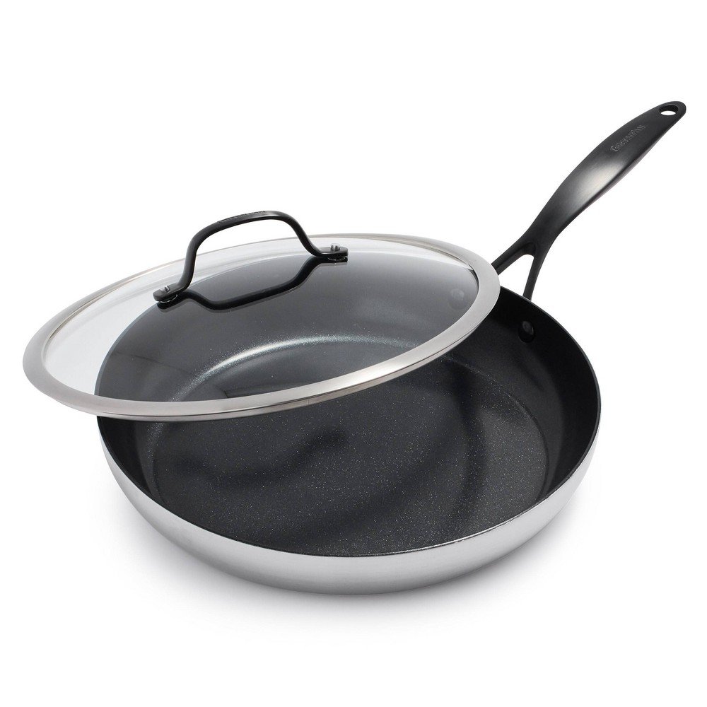 GreenPan Venice Pro Noir Tri-Ply 12 Ceramic Covered Frying Pan Black