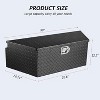 locking trailer tongue box. Heavy-duty aluminum diamond plate, fully waterproof. Ideal storage solution for your truck bed or RV trailer - 2 of 4