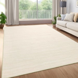 Modern Solid Area Rug Living Room Rug Washable Bedroom Rugs Soft Low Pile Non-Slip Accent Rug Home Decor - 1 of 4