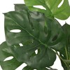 Aghana Digitals 27.6in Matte Green Artificial Monstera Plant - Lifelike Indoor Decor with Split Green 27.6 in - 2 of 2