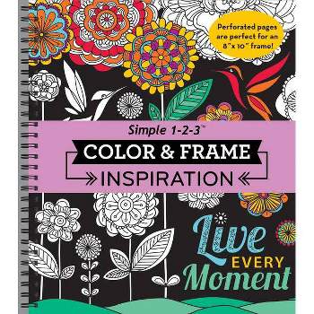 Large Print Easy Color & Frame - Calm (Adult Coloring Book) (Spiral Bound,  Comb 9781645585411