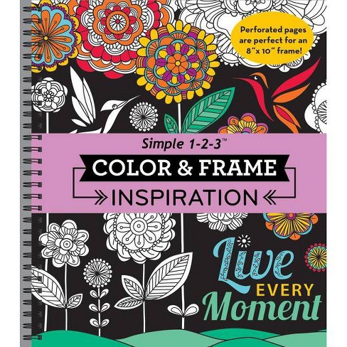 Download Color Frame Inspiration Adult Coloring Book Spiral Bound Target