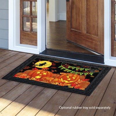 Halloween Haunts Jack O'Lanterns Rubber Doormat