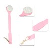 Unique Bargains Long Handle Bath Brush for Shower 15.55" Length Pink 1 Pc - 3 of 4