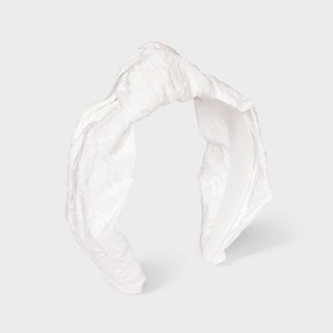 Girls' Headband Top Knot - Cat & Jack™ White : Target