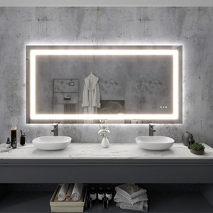 LED Front Light and Backlit Mirror - 1 of 4