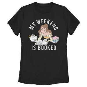 Women's Beauty and the Beast Belle My Weekend Is Booked T-Shirt - 1 of 4