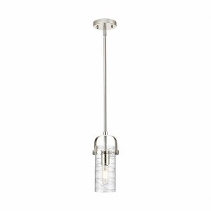 Pilaster II Cylinder - 1 Light Pendant In Contemporary Style-9.5 Inches Tall and 5 Inches Wide - 1 of 1