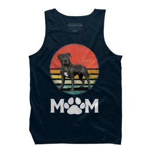 Men's Design By Humans Mother's Day Pittie Mom Pitbull Dog Lovers By JorgeLopez Tank Top - 1 of 2