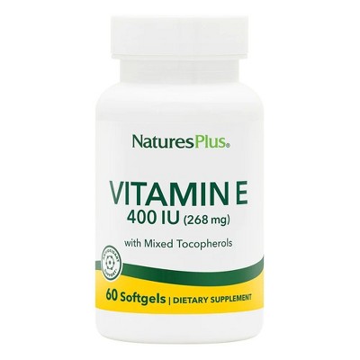 Vitamin E Mixed Tocopherol 400 IU by Nature's Plus  -  60 Softgel