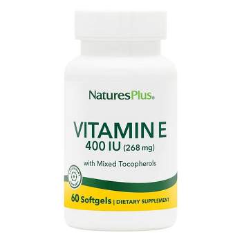 Nature's Plus Vitamin E Mixed Tocopherol 400 IU  -  60 Softgel