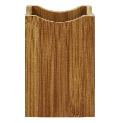 Eco-Friendly Bamboo Square Utensil Holder, 5x7 Inches