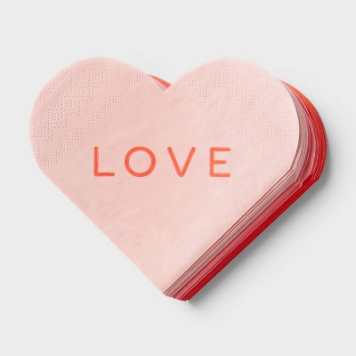 Valentine's Day 30ct Beverage Napkins - Spritz™