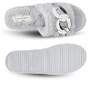Jessica Simpson Womens Fuzzy Open Toe Slide Slipper - 3 of 4