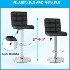 BestMassage Bar Stool  Set of 2 Kitchen Counter Stools for Kitchen Islands Home Bar, Black - 4 of 4