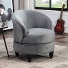 Sophia Velvet Swivel Chair: Upholstered, 360° Base, Transitional Style - Steve Silver Co. - 2 of 4