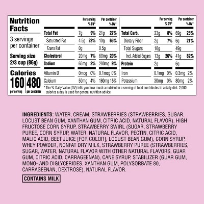 Strawberry Swirl Ice Cream - 16 fl oz - Favorite Day™