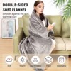 VEVOR Heated Blanket Electric Throw,72"x84" Full Size, with 10 Hours Timer Auto-off & 5 Heating Levels,Machine Washable,ETL & FCC Certification,Grey - 4 of 4