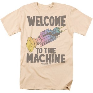 Pink Floyd The Machine Greetings Adult T Shirt, Cream - 1 of 4