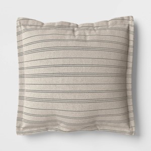 26"x25" Woven Outdoor Deep Seat Back Cushion - Threshold™ - 1 of 4
