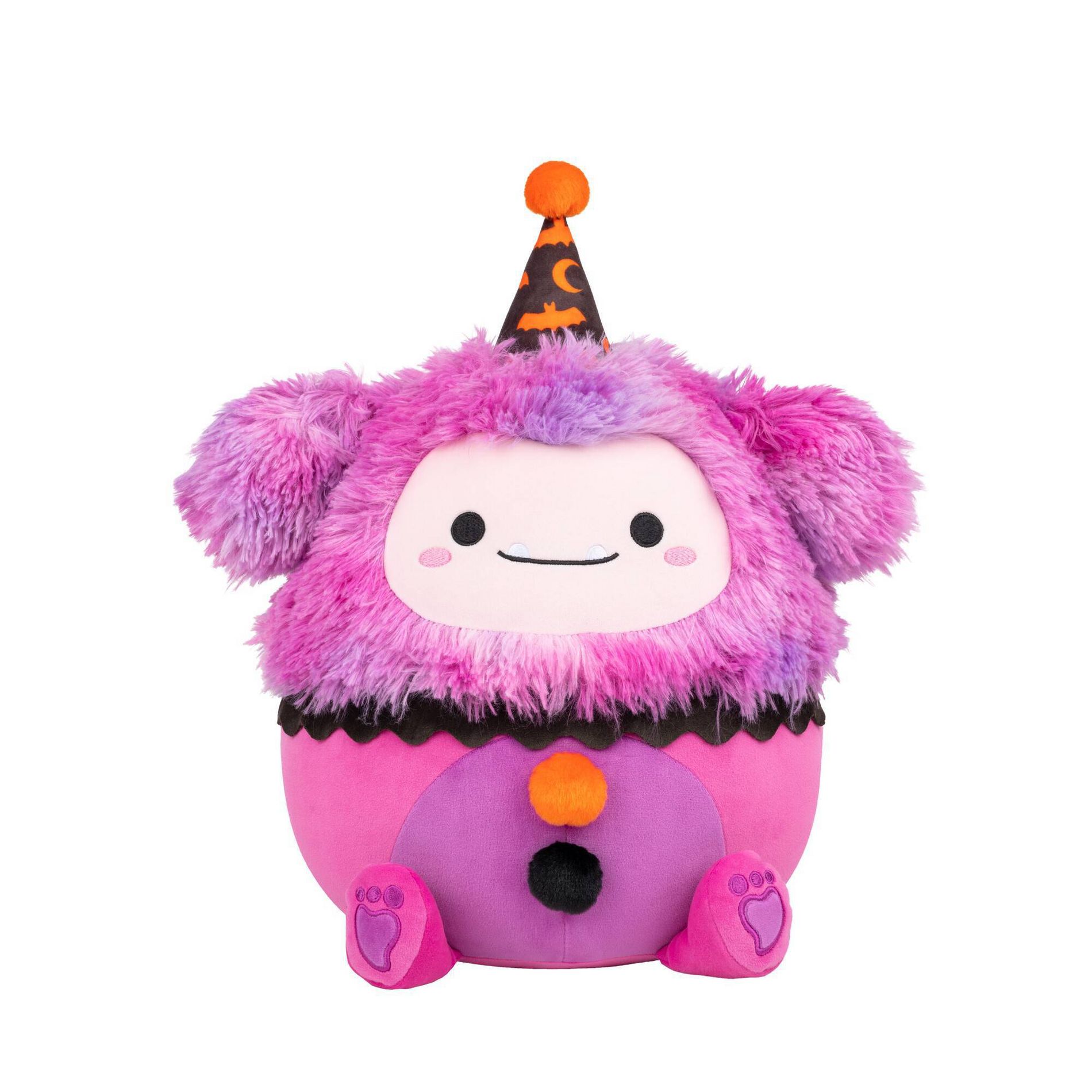 Squishmallows 12" Magenta Bigfoot in Clown Costume Woxie Medium Plush