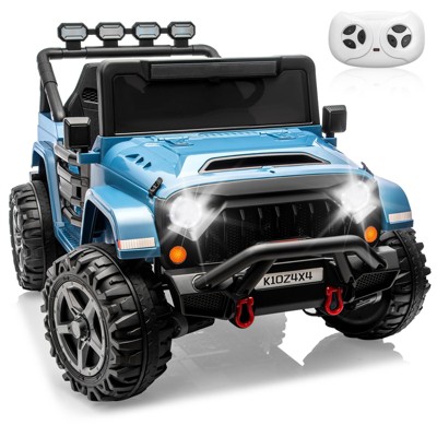 24V Ride on Toys for Kids, 2 Seater Electric Ride on Car w/Remote Control, 4 Powerful Motors, 4WD/2WD, 3 Speeds, Bluetooth, for Kids Toddler