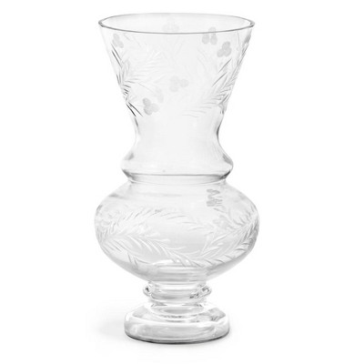 Park Hill Collection Wallace Etched Glass Vase Small