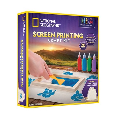 NATIONAL GEOGRAPHIC Kids Paper Making Kit - Make & Decorate 10 Sheets of  Craft Paper, Includes Wooden Silk Screen Mold, Paints & More, Fun Art Kit  for