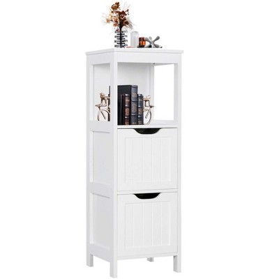 SUGIFT Bathroom Floor Cabinet, Wooden Storage Cabinet
